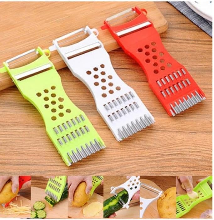 6 Function Grater and Peeler Set Julian Peeler Grater Shaped Fruit Vegetable Cutting Chopping Top Robot