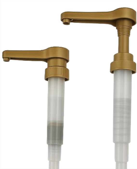 2 Pcs Sauce Pump 64 fl. oz. for Chocolate, Caramel, Vanilla Desserts. - Variety of Sauces - Fits 64 Fluid Ounce Davinci - Fits Ghirardelli 87 to 90 fl oz - BPA Free - by Handit I 2 Pieces