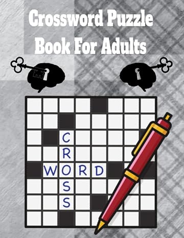 Crossword Puzzle Book For Adults