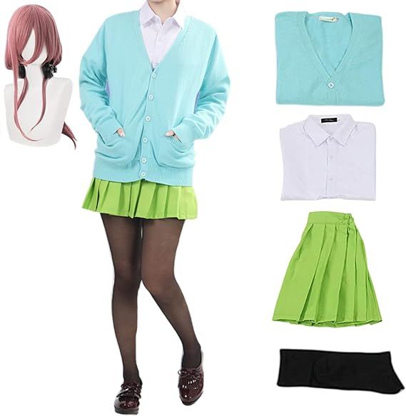 Buyoem The Quintessential Quintuplets Cosplay Anime Costumes Nakano Yotsuba Cosplay Women Costume Suit School Halloween Party