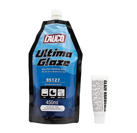 LAUCO Ultima Glaze, Ultra Fine, Self-Leveling Polyester Finishing Glaze with Hardener for Auto Body Repair 95127