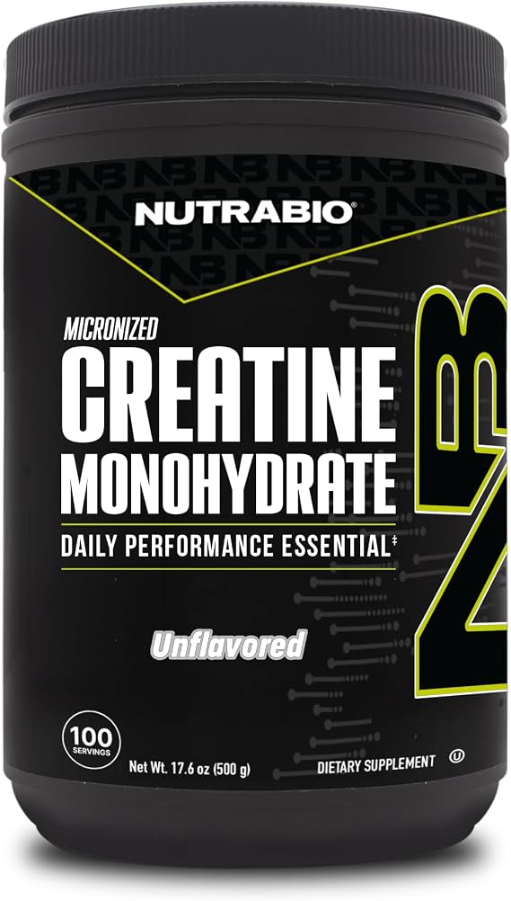 NutraBio - 100% nnwrdph1 Creatine · Monohyde Rate - 1 lb
