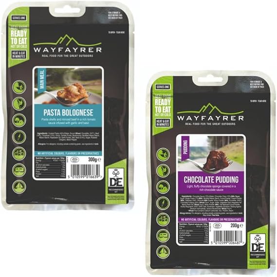 Expedition Ration Pack - Pasta Bolognese & Chocolate Sponge