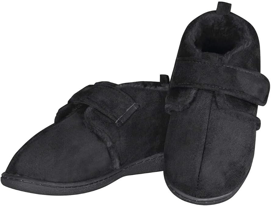 Diabetic Comfort Slippers C:Black S:Mens