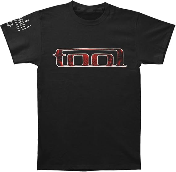 Tool Men's Red Pattern T-Shirt Black