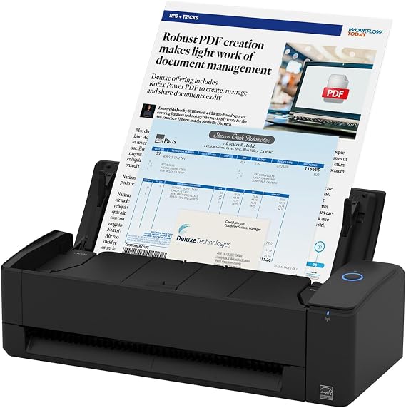ScanSnap iX1300 Deluxe Wireless or USB Double-Sided Color Document Scanner