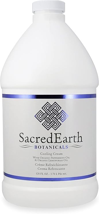 Cooling Cream (128oz) Help Clients Ease Their Aches and Pains by Adding a Cooling Sensation to Your Massage Treatments, Water dispersible and nut Oil Free