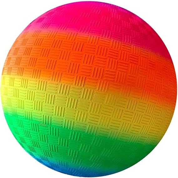 Inflatable Beach Ball - Rainbow Beach Ball ,Rainbow Blow Up Kick Toy | Classic Party Play | Lightweight Durable Outdoor Fun Accessory Activity System, Colorful Bouncy Game Sphere For Backyard Park