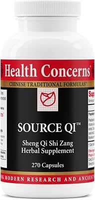 Health Concerns Source Qi – Qi Energy & Digestive Health Support Supplement – Chinese Herbal Formula with Astragalus, Ginseng, Ginger, Atractylodes – 90 Capsules