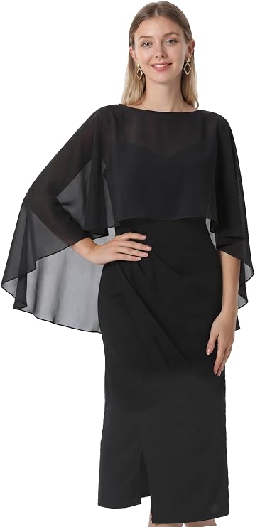 Women's Chiffon Cape001 Pashmina Shawl