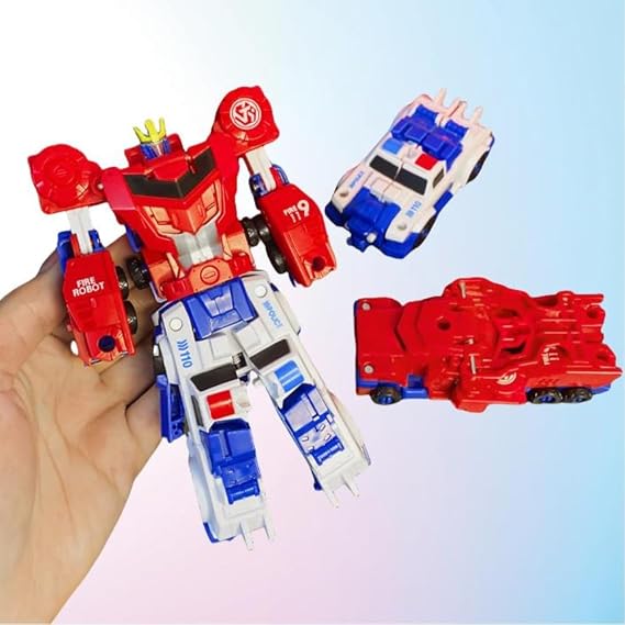 2-in-1 Magnetic Auto- Transforming Robot Toy-Collision Deformation Car