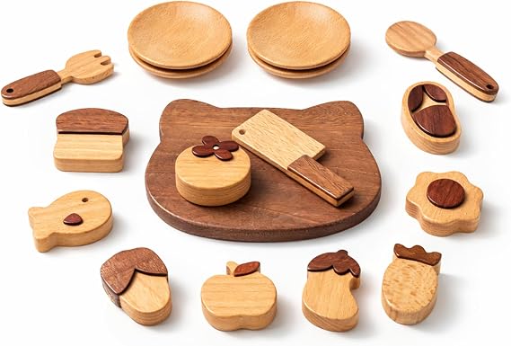 Wooden Play Food Toys for Kids