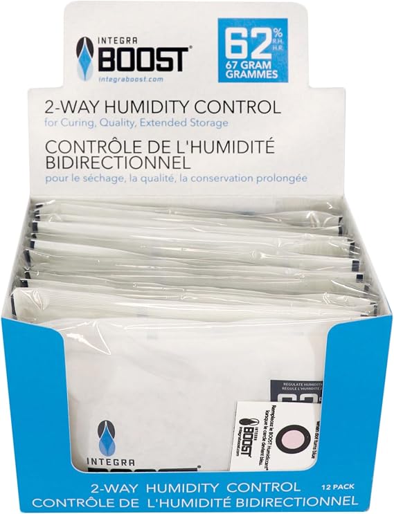 Integra Boost 62% RH 2-Way Humidity Control Pack, 67g, Pack of 12