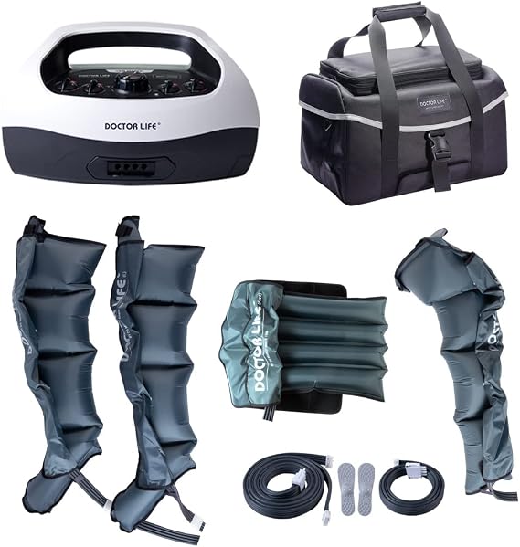DOCTOR LIFE Full Body Recovery System : Sequential Air Compression Device, Foot and Leg Recovery Boots, Arm and Waist, Improved Blood Circulation and Fast Recovery (SP-2000, 2XL)