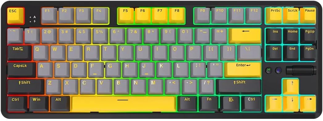Ajazz K870T Pro Wireless Hot Swap Mechanical Gaming Keyboard-RGB - 10 Switches, Keys and Switch Disassembly Apparatus Gifted K870T Pro Black - Blue Switch