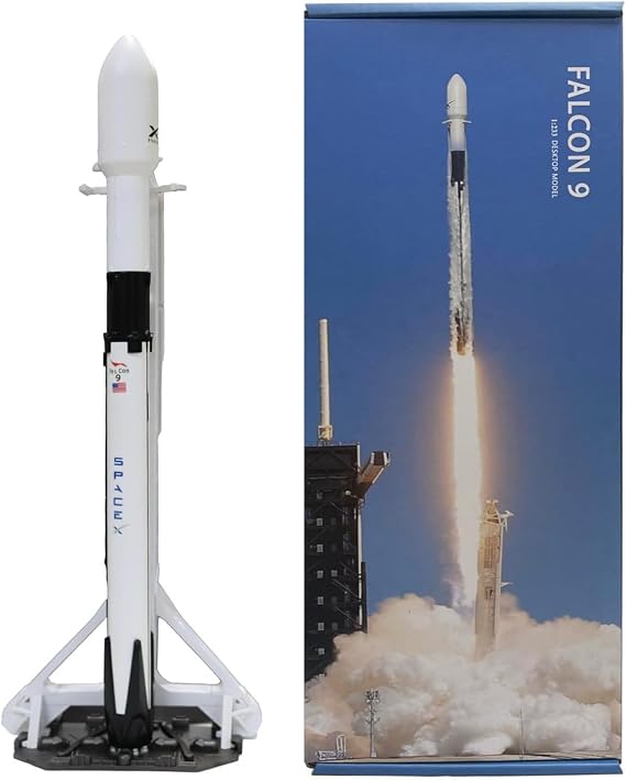 AYGITAL SpaceX Falcon 9 STRONGBACK 1/233 Diecast Rocket Model Set