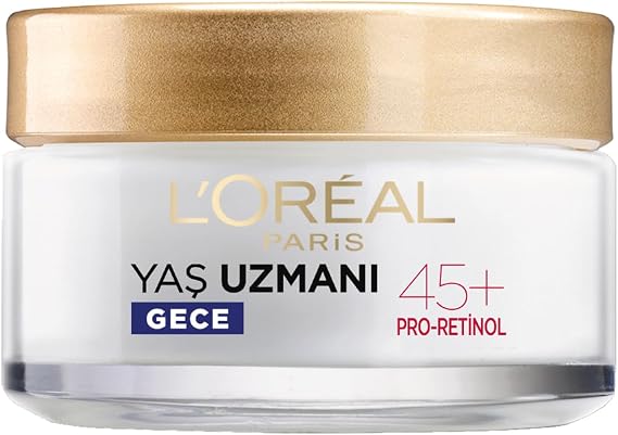 L'Oreal Paris Yaş Uzmanı 45+ Kırışıklık Karşıtı Sıkılaştırıcı Gece Kremi