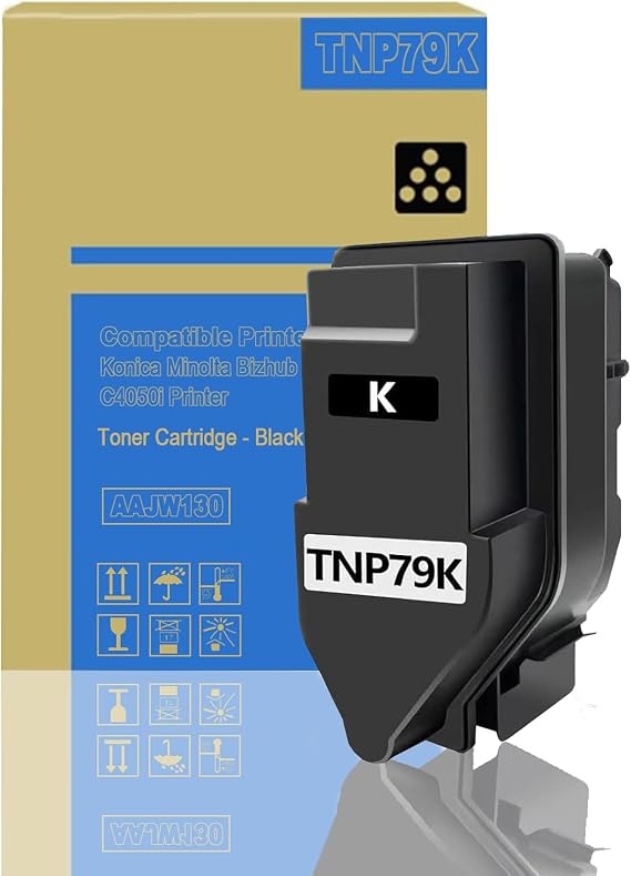 TNP79K AAJW130 Toner TNP79 Black Toner Cartridge 13K Replacement for Konica Minolta Bizhub C3350i C4050i C3351i C4051i Printers,Black
