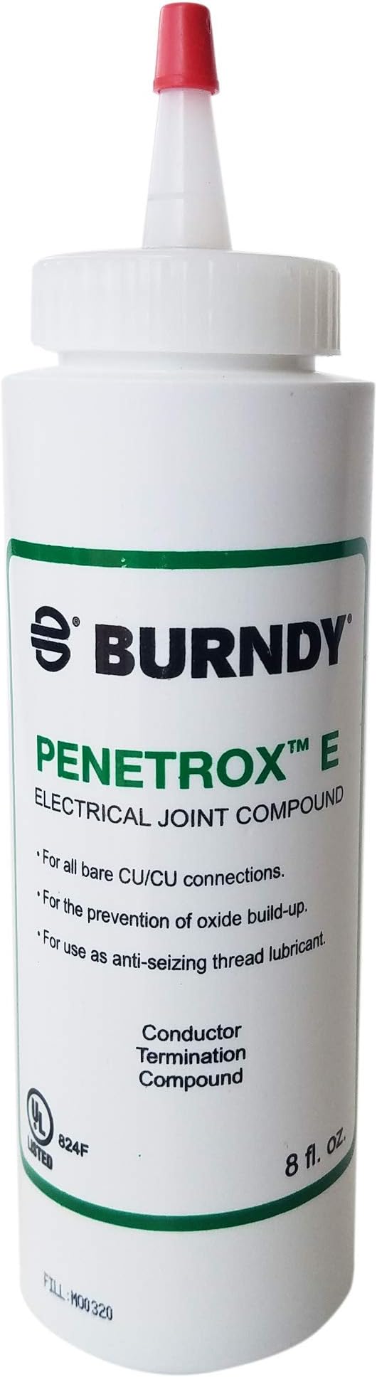 Burndy Progress Lighting PENE8 Oxide-Inhibiting Joint Compounds PENETROX E, 8 oz Container Size, Squeeze Bottle Container Type