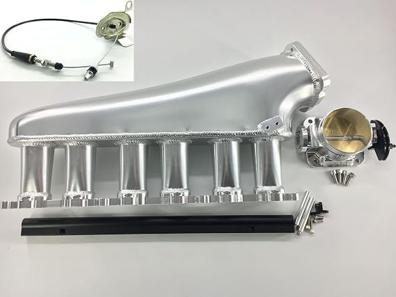 2JZ-GE Billet Intake Manifold Fuel Rail 90mm Throttle Body