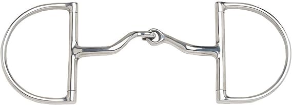 Korsteel JP Stainless Steel Jointed Port Hunter Dee Ring Snaffle Bit
