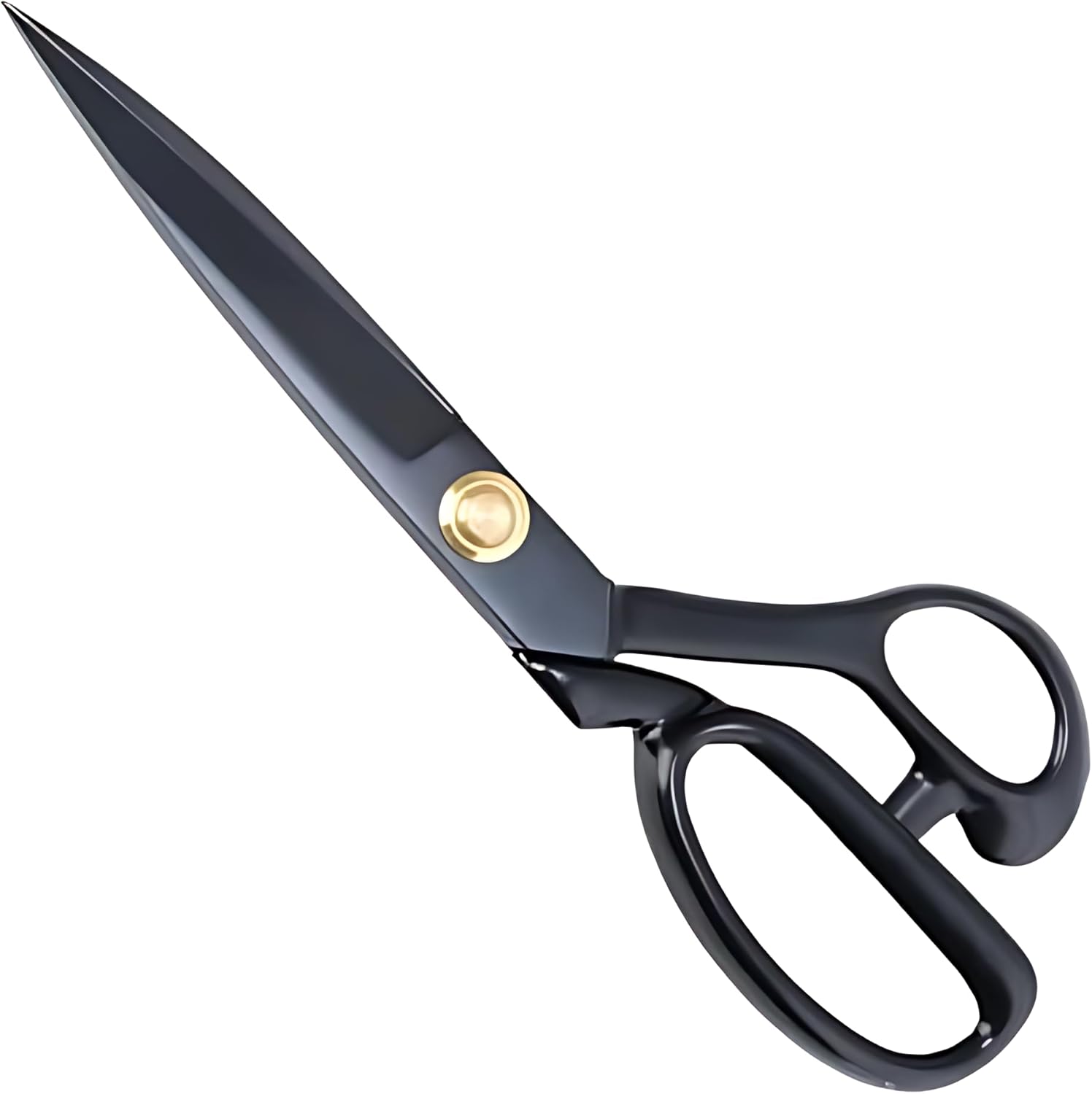 Professional Fabric Scissors - Heavy Duty Sewing Shears with High Carbon Steel Blades for Precise Cutting, Tailoring,Crafts, Industrial Strength Use, Sharp Precision Dressmaking Tools (Black, 25 cm)