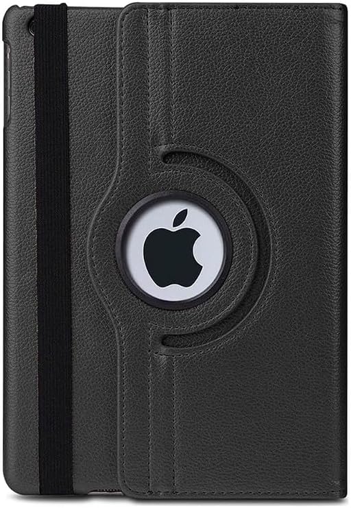MADNOVA Apple iPad İle Uyumlu Yatay ve Dikey Standlı 360 Derece Döner Tablet Kılıfı (SİYAH, iPad 9. Nesil 10.2)