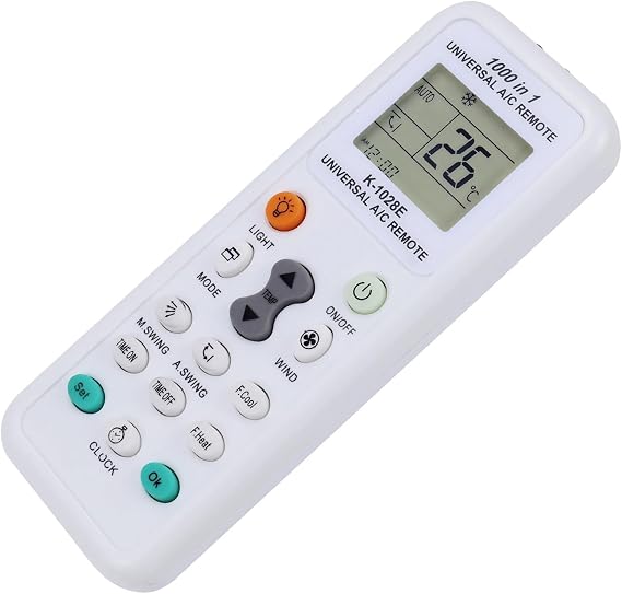 Universal K-1028E 1000 in 1 Air Condition Remote LCD A/C Remote Control ,Compatible for Haier