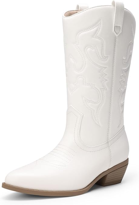 DREAM PAIRS Women's Cowboy Cowgirl Western Boots
