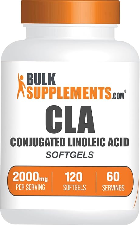 CLA Softgels - Conjugated Linoleic Acid, CLA Supplements - Gluten Free, 2 Softgels per Serving (2000mg), 120 Count (Pack of 1)