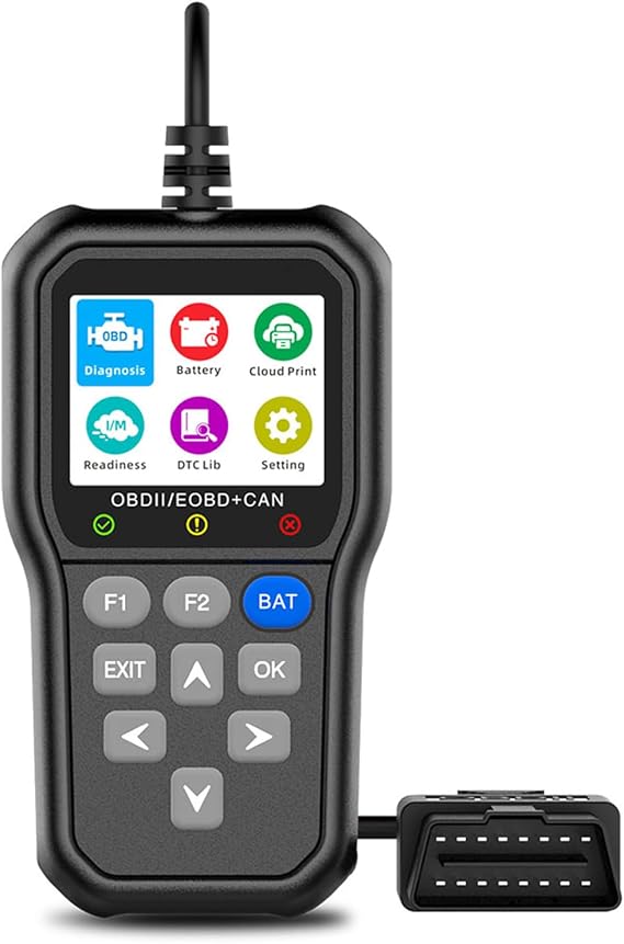 Mengshen OBD2 Scanner Diagnostic Tool Check Engine Code Reader with Live Data Battery Monitor Car Diagnostic Scanner for 1996 and Newer OBDII/EOBD/JOBD+CAN Compliant Vehicles