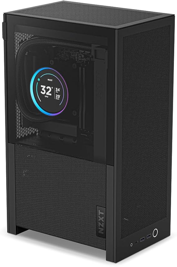 NZXT H2 Flow - Mini-ITX 20.7L Airflow PC Case - Black