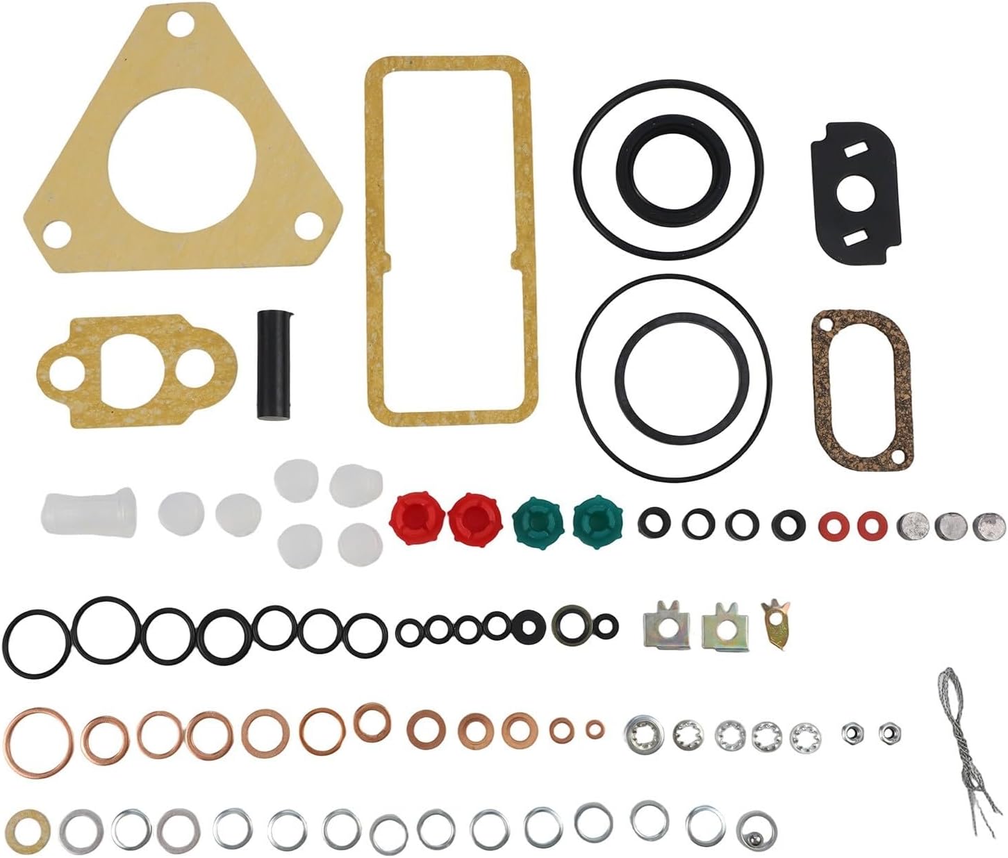 CAV Roto Diesel Injection Pump Seal Kit 7135-110 for Ford Tractors, Rotary Pump Repair Gaskets 3 4 Cylinder, 3 Bolt Drive Shaft Seal Replacement