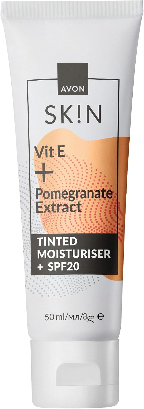 Avon SK!N Radiance Tinted Moisturising SPF20 Day Cream - 50ml | Infused with Pomegranate Extract for Radiant Skin, Healthy-Looking Glow, Cruelty Free