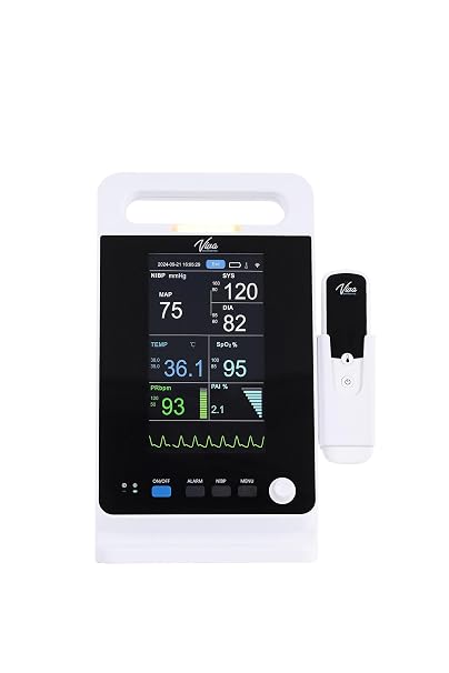 VivaDiagnostic Omni Portable Vital Signs Monitor, Monitor de Signos Vitales para Humanos with Thermometer