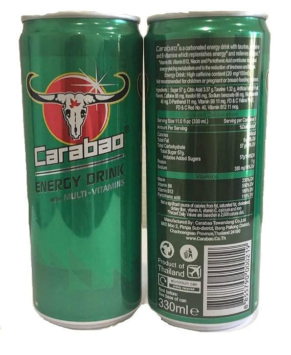 Carabao Energy Drink w/ Vitamins - 11fl oz (Pack of 1)