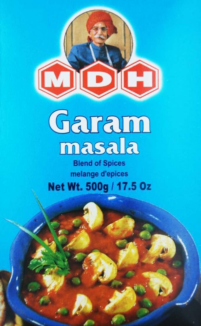 MDH Garam Masala 17.6 oz 500 g 1 Box with 1 Chai Back Garam Masala
