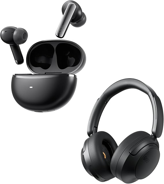 QCY Melobuds N70 + H3S Wilreless Headphones Black