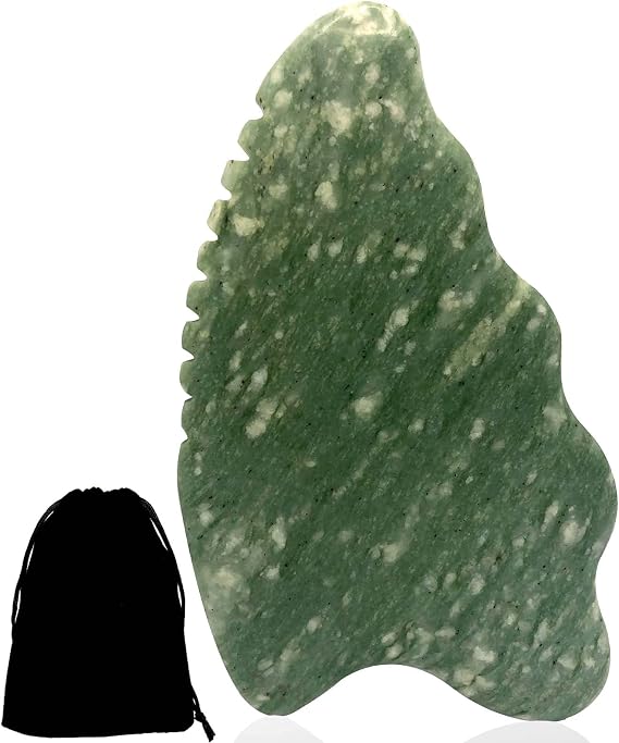 Gua sha facial tools,Gua sha Stones comb edge,Guasha tool for face,Gua Sha Jade for Body Massage Spa Acupuncture Therapy