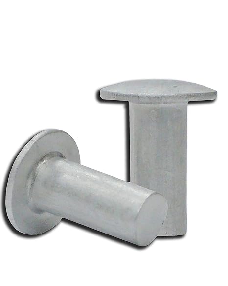 Aluminum Rivets Solid Rivets Truss Head Rivet Zinc Plated 100 Pcs 9/64"X1/2" Aluminum Rivet Solid Rivet Kit Assorted Fasteners Rivet Tool Hardware Supply Super-Deals-Shop