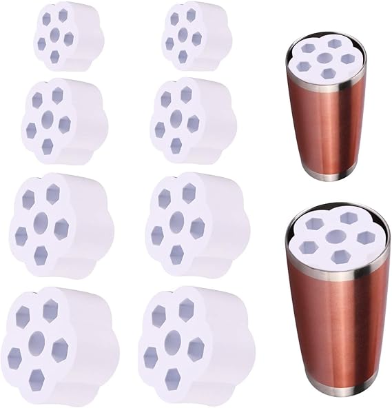 Cup Turner フォームセット タンブラーターナー フォームインサート 1/2インチPVCパイプ用 タンブラースピナーフォーム 40オンス 30オンス 20オンス 10オンス 全タンブラークラフトホワイト