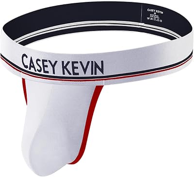 Casey Kevin Mens Jockstrap Sexy Thong Underwear Pouch Jock Strap Breathable Athletic Supporter