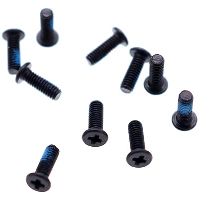 Deal4GO 10-Pack M2.5 x 7 mm Phillips Flat Head Screw wNickel Plated Replacement for Laptop Bottom case WiFi Card Screws Black