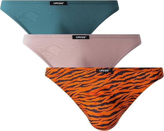 Mens Low Rise Bikini Briefs 3D Pouch Modal Breathable Underwear E612