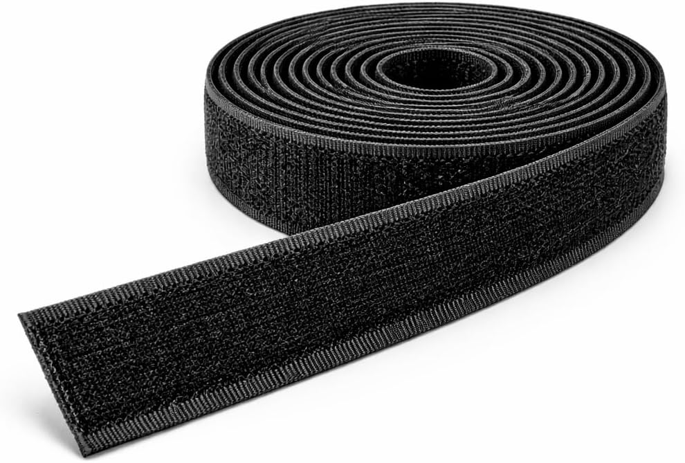 2 cm Siyah Cırt Cırtlı Bant 1 Metre (ürünün arkası yapışkanlı değildir)