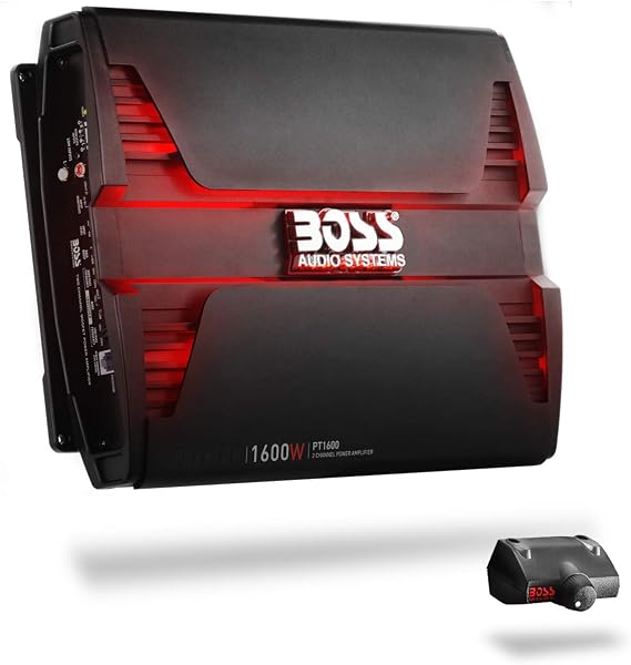 BOSS Audio Systems PT1600 2 Channel Car Amplifier, 1600 Watts, 2/4 Ohm