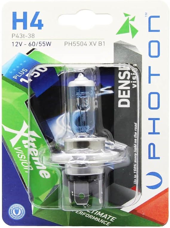 Photon Ampul H4 12V 60/55W Xtreme Vision +%150 Fazla Işık (Tekli Blister) PHT PH5504 Xv B1
