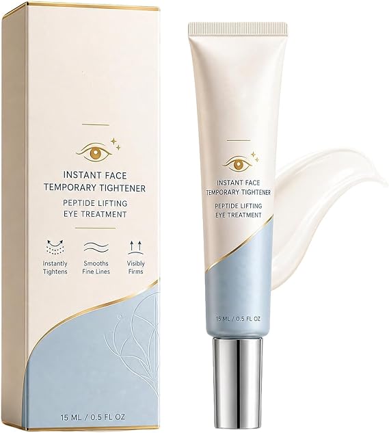 ZORTRIO Instant Face Temporary Tightener, Under Eye Cream, Peptide Lifting Eye Treatment, Eye Cream for Puffiness & Fine Lines, Firming & Lifting Eye Serum for All Skin (1Pcs)