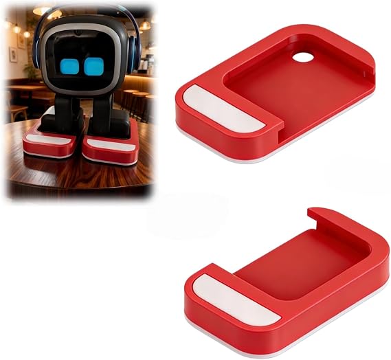 Quiet Walking Shoes Compatible with Emo Robot with Charging Compatibility, Enhanced Grip & Silent Motion Accessory (Style 1)