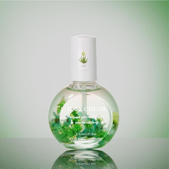 Flowery Scented Cuticle Oil, Infused with Real Flowers, Cuticle Revitalize Oil, Cuticle Remover - Cuticle Softener (0.92 fl.oz, ALOE)